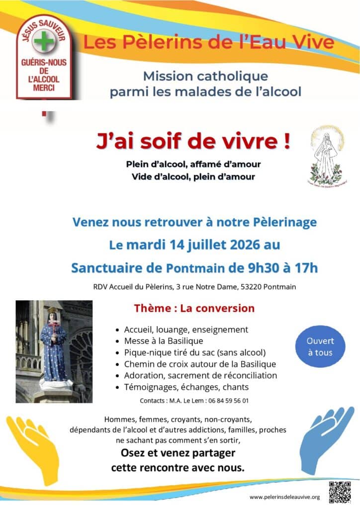 pèlerinage pontmain 14 juillet 2026